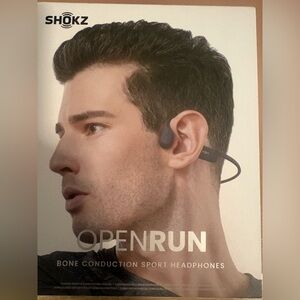 Shokz OpenRun Wireless Bone Conduction Sport Headphones (Black)